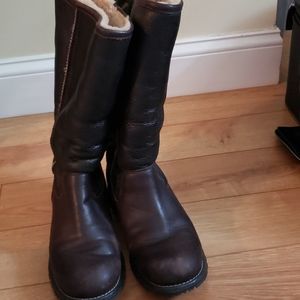 Ugg boots brown leather